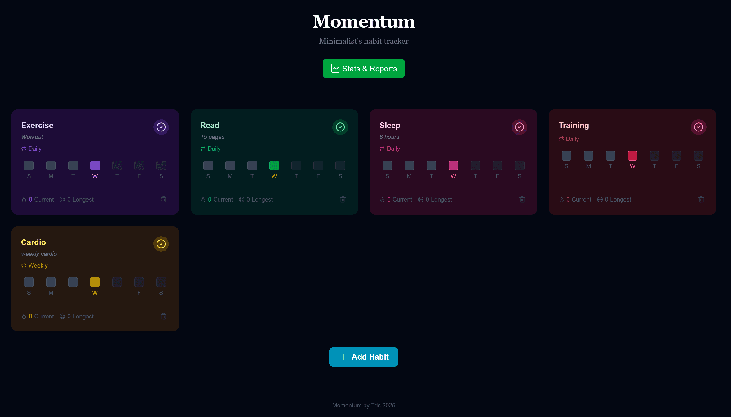 Momentum - Habit Tracker